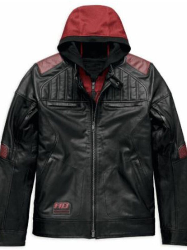 Donhill Hoodie Harley Davidson Leather Jacket