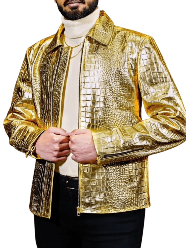 crocodile leather jacket
