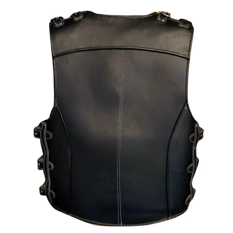 Harley Davidson Leather Vest back side