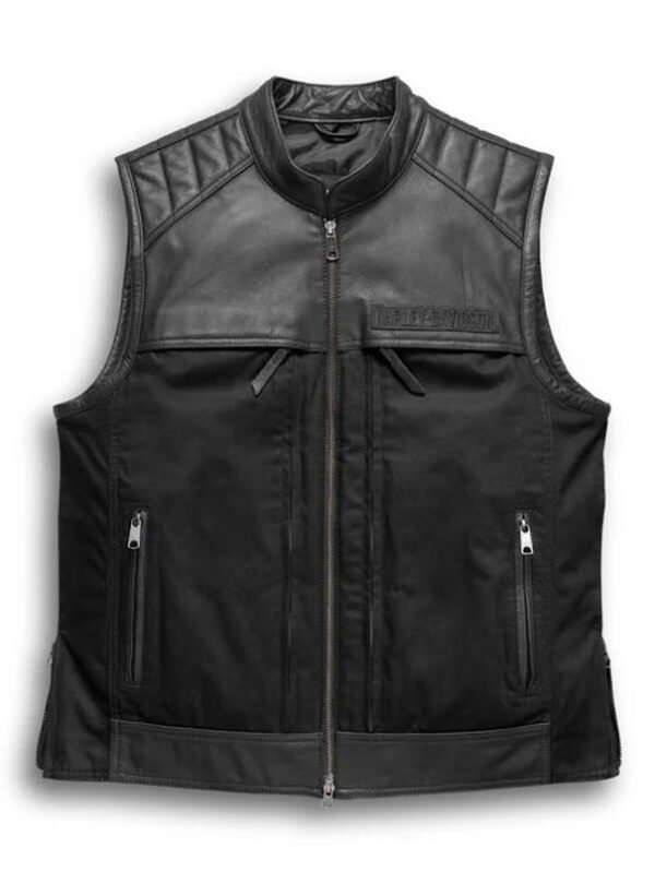 Men’s Synthesis Pocket System Leather/Textile Vest