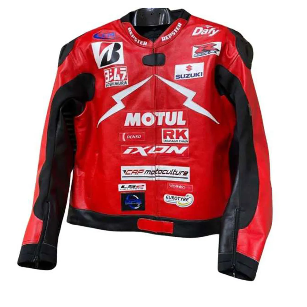 Suzuki Racing Leather Jacket - Premium Edition