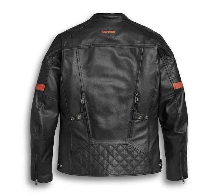 Harley Davidson Men’s Hwy-100 Waterproof Leather Jacket (Copy) - Image 2