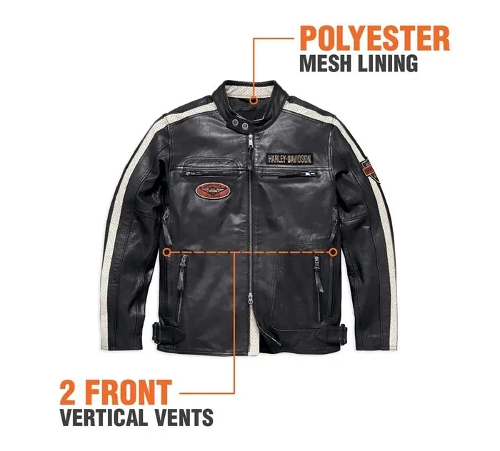 Harley Davidson Men’s Command Leather Jacket - Image 4