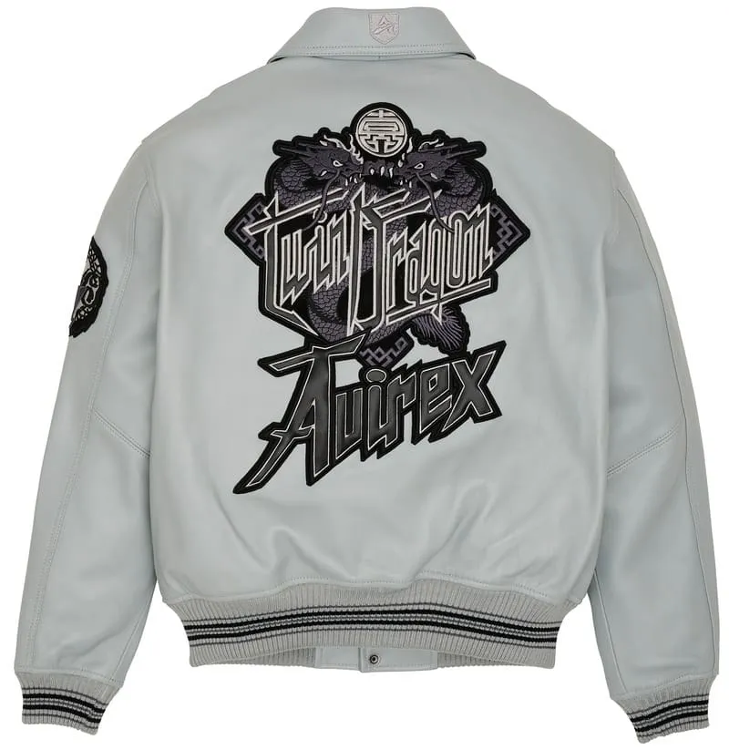 Avirex Limited Edition Twin Dragon Leather Jacket - Image 2