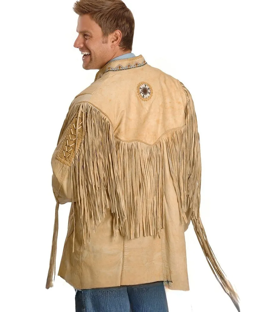 Fringed Leather Jacket - Image 2