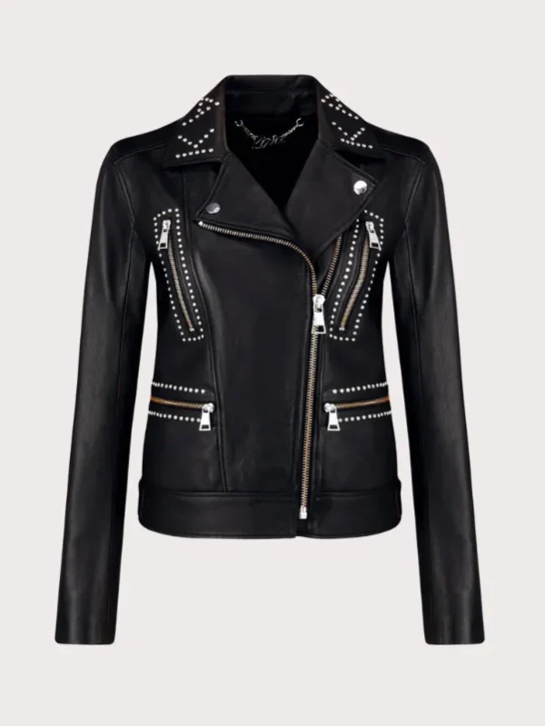 Women Leather Studded & Biker Jacket