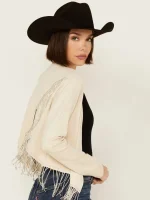 Women's Rhinestone Fringe Jacket - Image 4