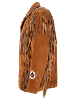 Beaded and Fringed Suede Jacket - Image 3