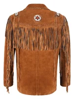 Beaded and Fringed Suede Jacket - Image 2