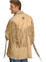 Fringed Leather Jacket - Image 2