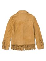 Unique Fringe Womens Suede Jacket - Image 2