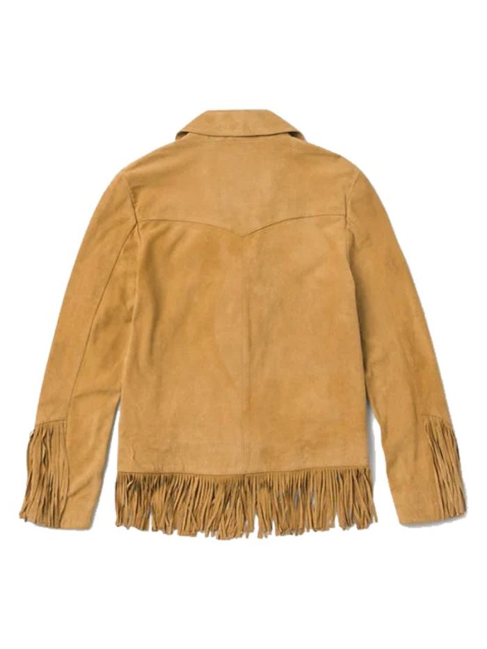 Unique Fringe Womens Suede Jacket - Image 2