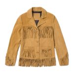 Unique Fringe Womens Suede Jacket
