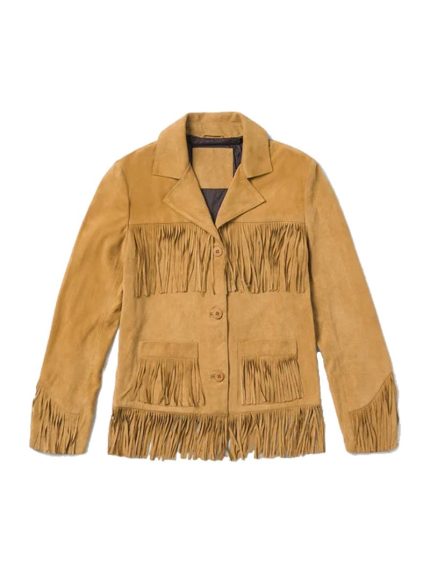 Unique Fringe Womens Suede Jacket