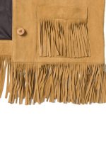 Unique Fringe Womens Suede Jacket - Image 3