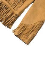 Unique Fringe Womens Suede Jacket - Image 4