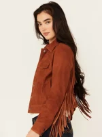 Women's Wynbrook Fringe Suede Jacket