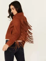 Women's Wynbrook Fringe Suede Jacket - Image 2