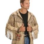 Kobler Maricopa Fringe Leather Jacket - Cream
