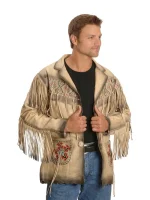 Kobler Maricopa Fringe Leather Jacket - Cream