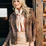 Lea Fringe Womens Leather Jacket