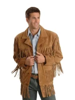 Liberty Wear Men's Suede Fringe Western Jacket - Big & Tall