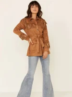 Women's Tan We Are Free Fringe Jacket