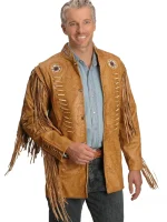 Mens Fringe Leather Jacket