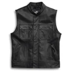 Mens Foster Leather Vest