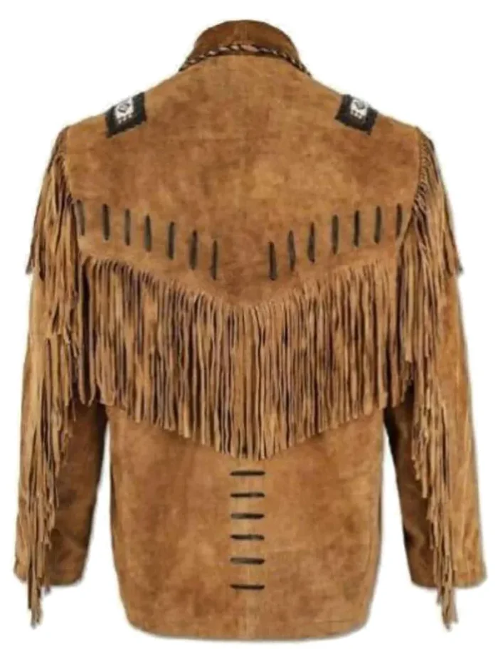 Real Suede Western Style Leather Jacket for Sale - Image 2