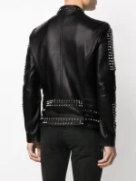 Refined Men, Stud Leather Jacket