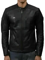 Royal-Enfield-leather-Motorcycle-jacket-Black-For-Mens