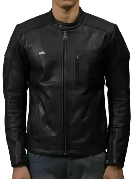 Royal-Enfield-leather-Motorcycle-jacket-Black-For-Mens