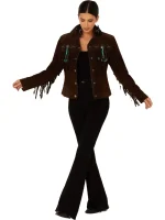 Scully Womens Suede Fringe Leather Jacket style