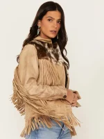Cowhide Frontier Fringe Jacket - Image 2