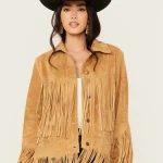 Women's Suede Fringe Elsa Jacket