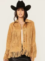 Women's Suede Fringe Elsa Jacket