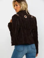 Scully Women's Boar Suede Beaded Fringe Jacket - Image 6