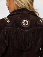 Scully Women's Boar Suede Beaded Fringe Jacket - Image 3