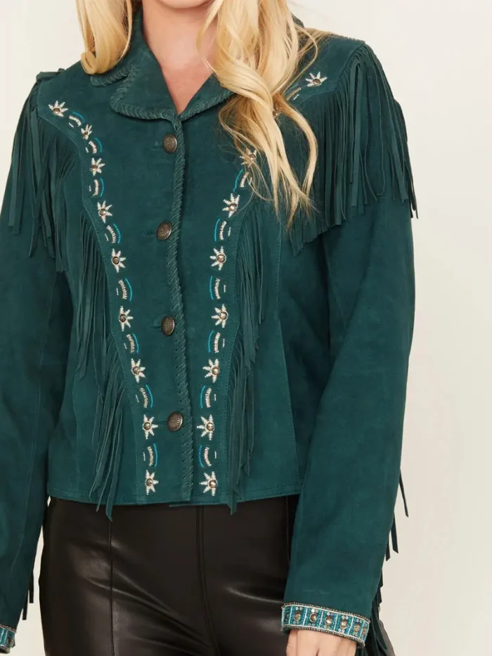 Shyanne Women's Suede Fringe Jacket - Image 3