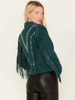 Shyanne Women's Suede Fringe Jacket - Image 2