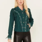 Shyanne Women's Suede Fringe Jacket