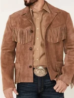 The Giant Fringe Suede Leather Jacket - Image 3