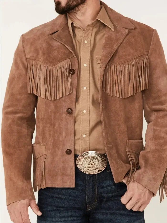 The Giant Fringe Suede Leather Jacket - Image 3