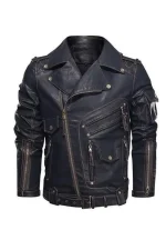 Timeless Durability Classic Cowhide Leather Jacket