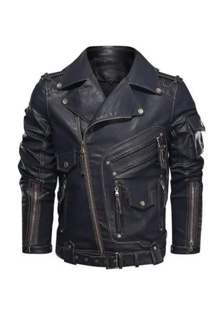 Timeless Durability Classic Cowhide Leather Jacket