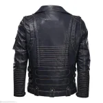 Timeless Durability Classic Cowhide Leather Jacket back