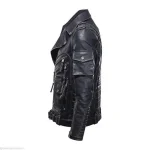 Timeless Durability Classic Cowhide Leather Jacket side