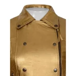 Versatile Gold Leather Jacket Womens Essential - Image 4
