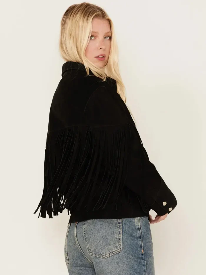 Understated Leather Women's Howling Moon Fringe Jacket - Image 2